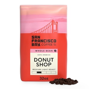 image:imageSan Francisco Bay Coffee  Flavored Medium Roast Whole Bean Coffee  Hazelnut Crme 2 lb bagDonut Shop