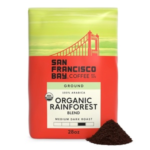 image:imageSan Francisco Bay Coffee DECAF French Roast Ground Coffee 28 oz bagOrganic Rainforest